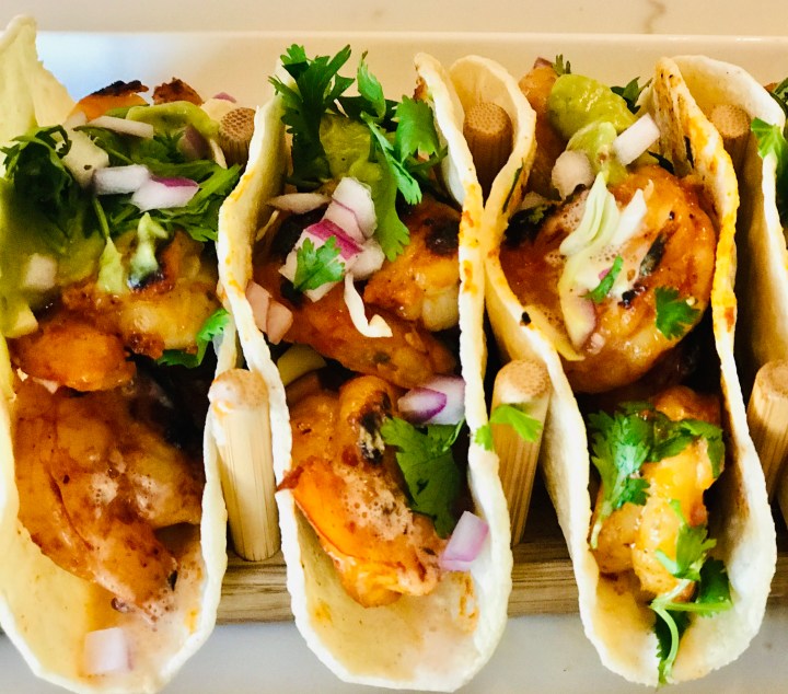 Chipotle Shrimp Tacos with Habanero Cream&nbsp;Sauce