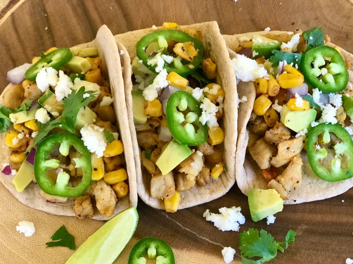 Mexican Street Corn Chicken&nbsp;Tacos